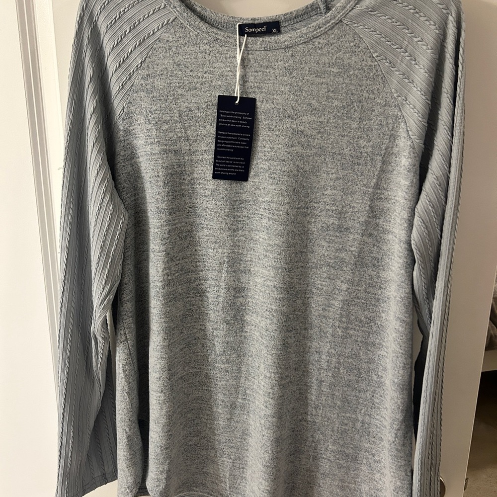 Sonoma Heather Gray Knit Top